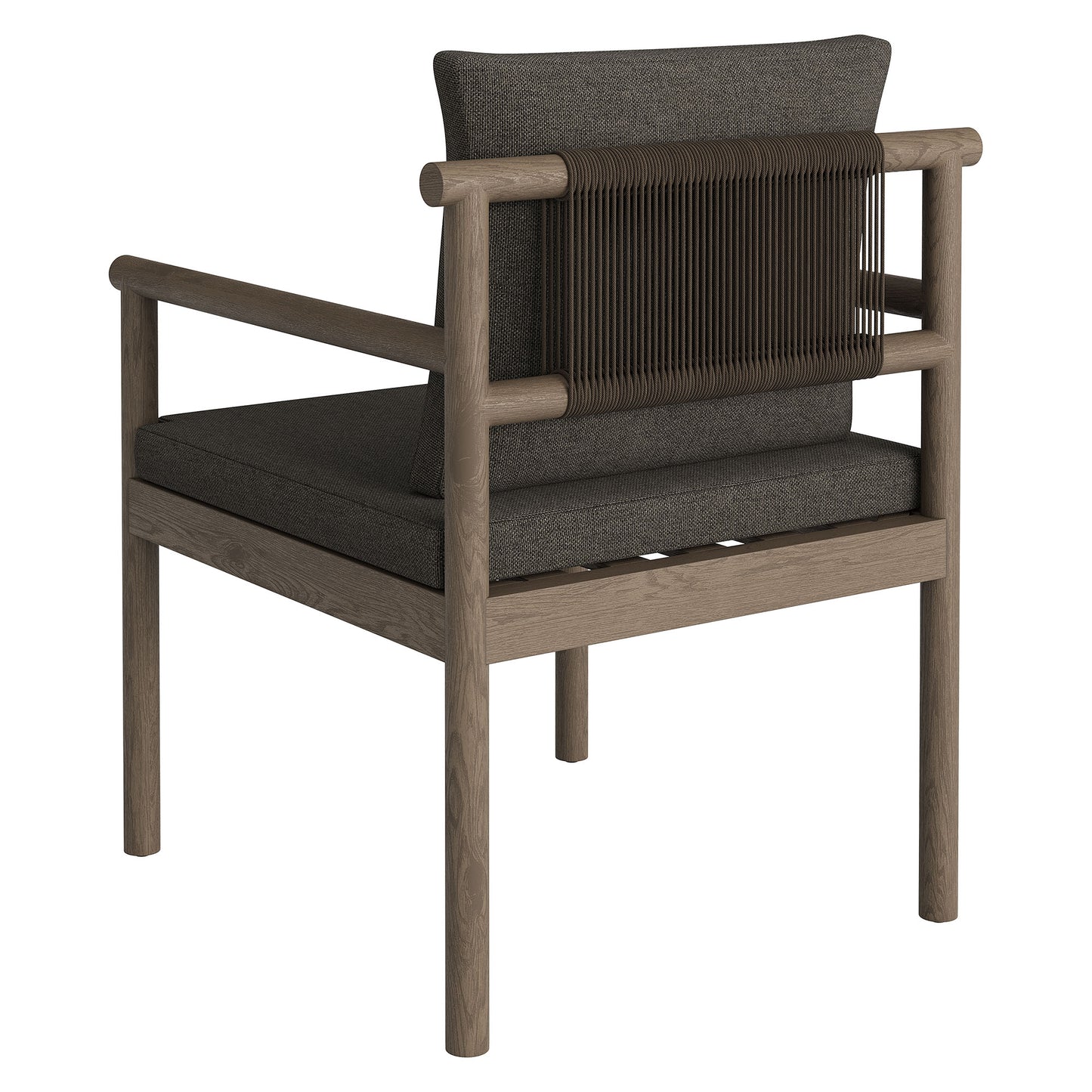 Eleni Outdoor Patio Teak Wood Rope Dining Chair by Modway