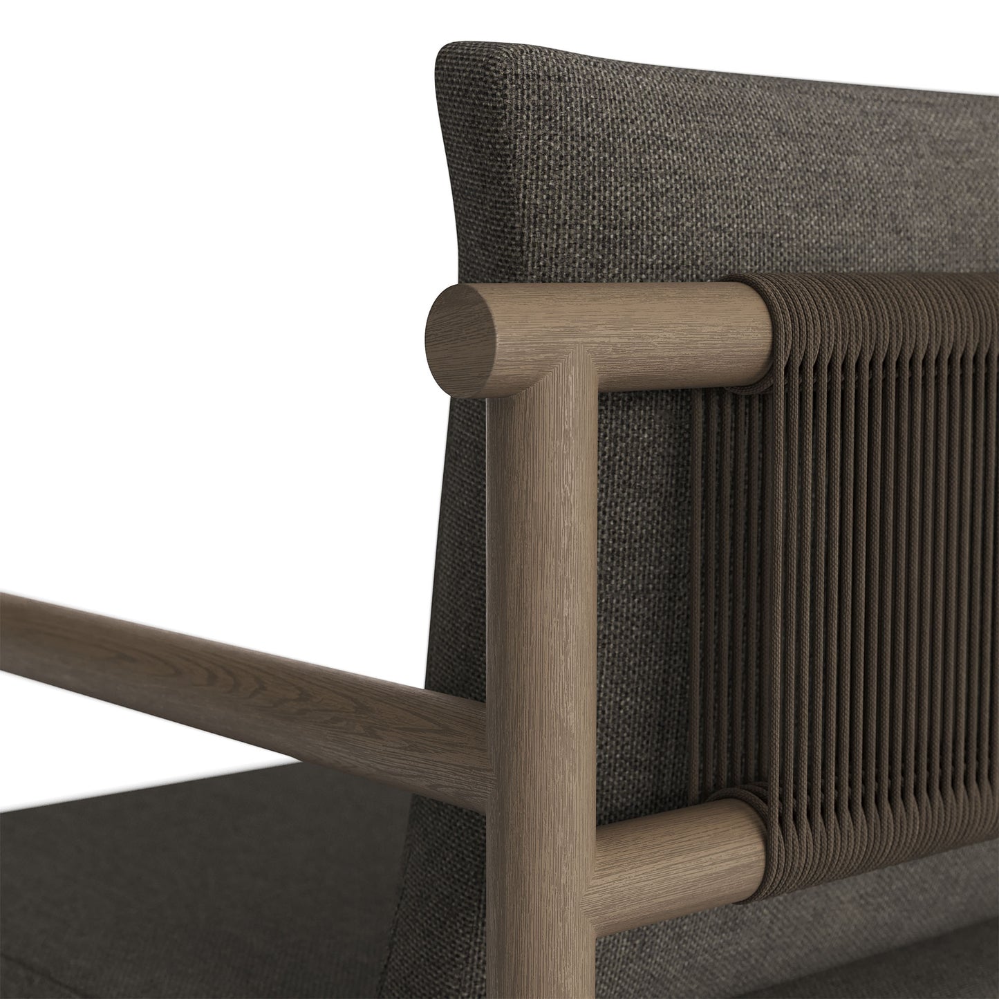 Eleni Outdoor Patio Teak Wood Rope Dining Chair by Modway