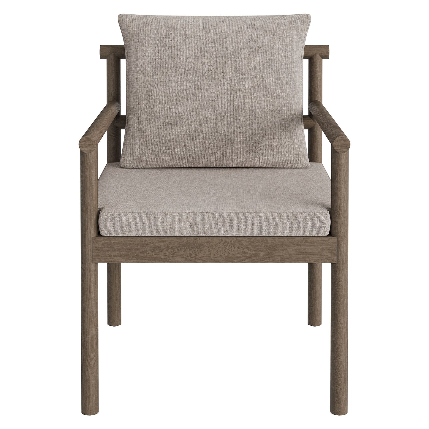 Eleni Outdoor Patio Teak Wood Rope Dining Chair by Modway