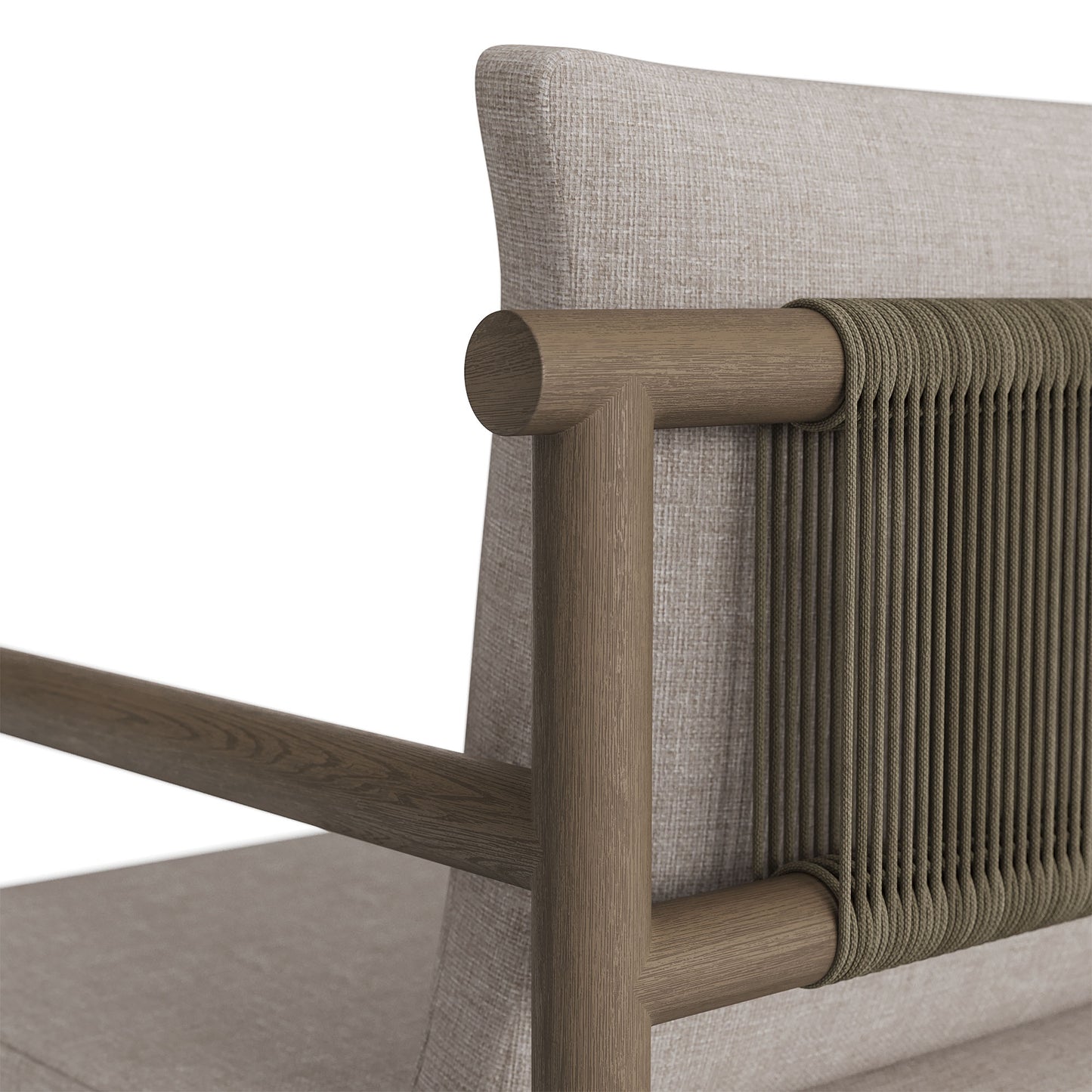 Eleni Outdoor Patio Teak Wood Rope Dining Chair by Modway