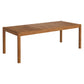 Eleni 89-Inch Outdoor Patio Teak Wood Dining Table by Modway