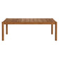 Eleni 89-Inch Outdoor Patio Teak Wood Dining Table by Modway