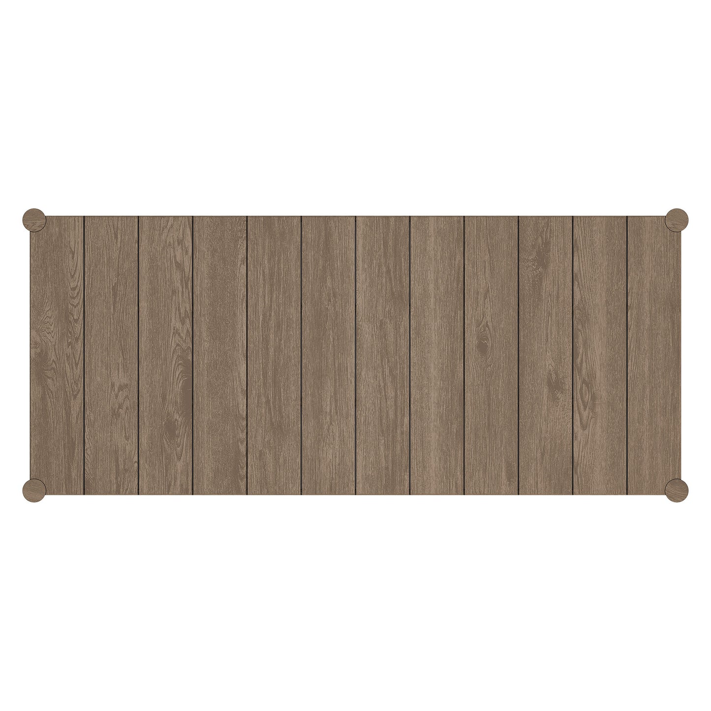 Eleni 89-Inch Outdoor Patio Teak Wood Dining Table by Modway