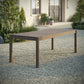Eleni 89-Inch Outdoor Patio Teak Wood Dining Table by Modway