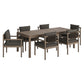 Eleni 7 Piece Outdoor Patio Teak Wood Dining Set by Modway