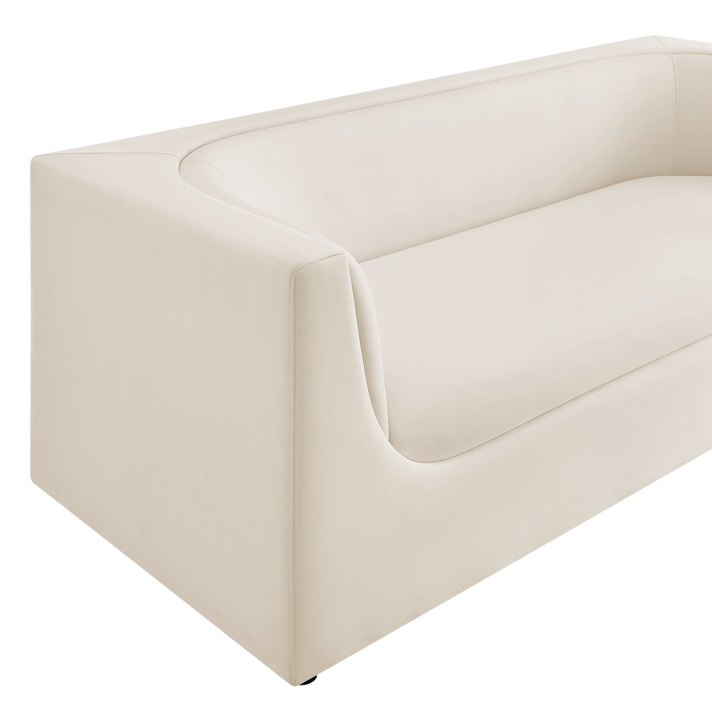 Hilda 86" Curved Back Performance Velvet Sofa by Modway