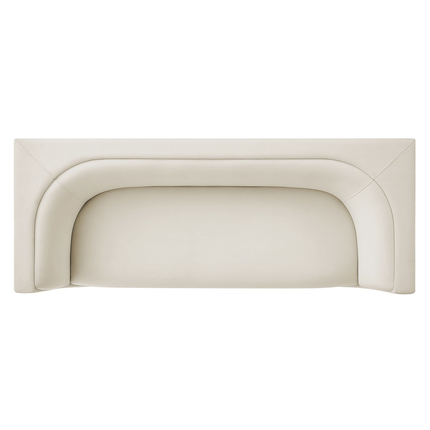 Hilda 86" Curved Back Performance Velvet Sofa by Modway