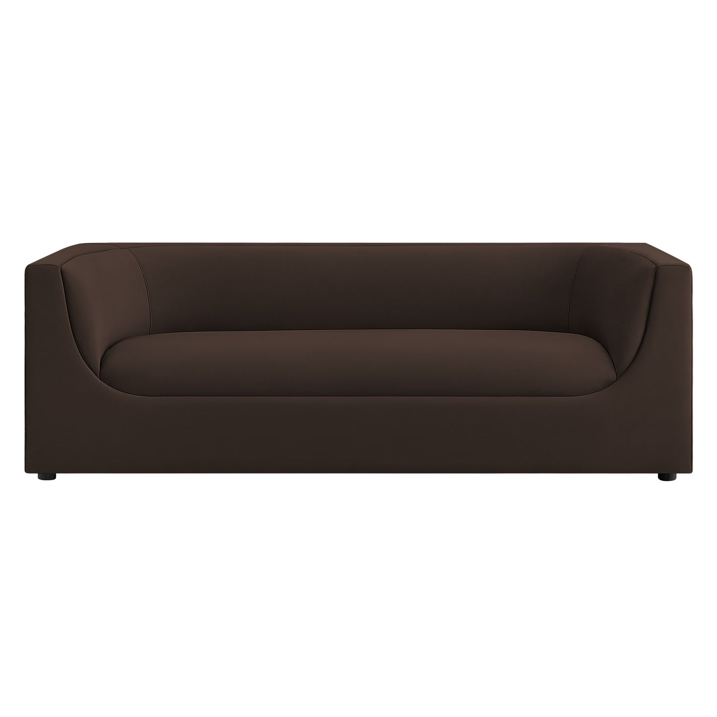 Hilda 86" Curved Back Performance Velvet Sofa by Modway