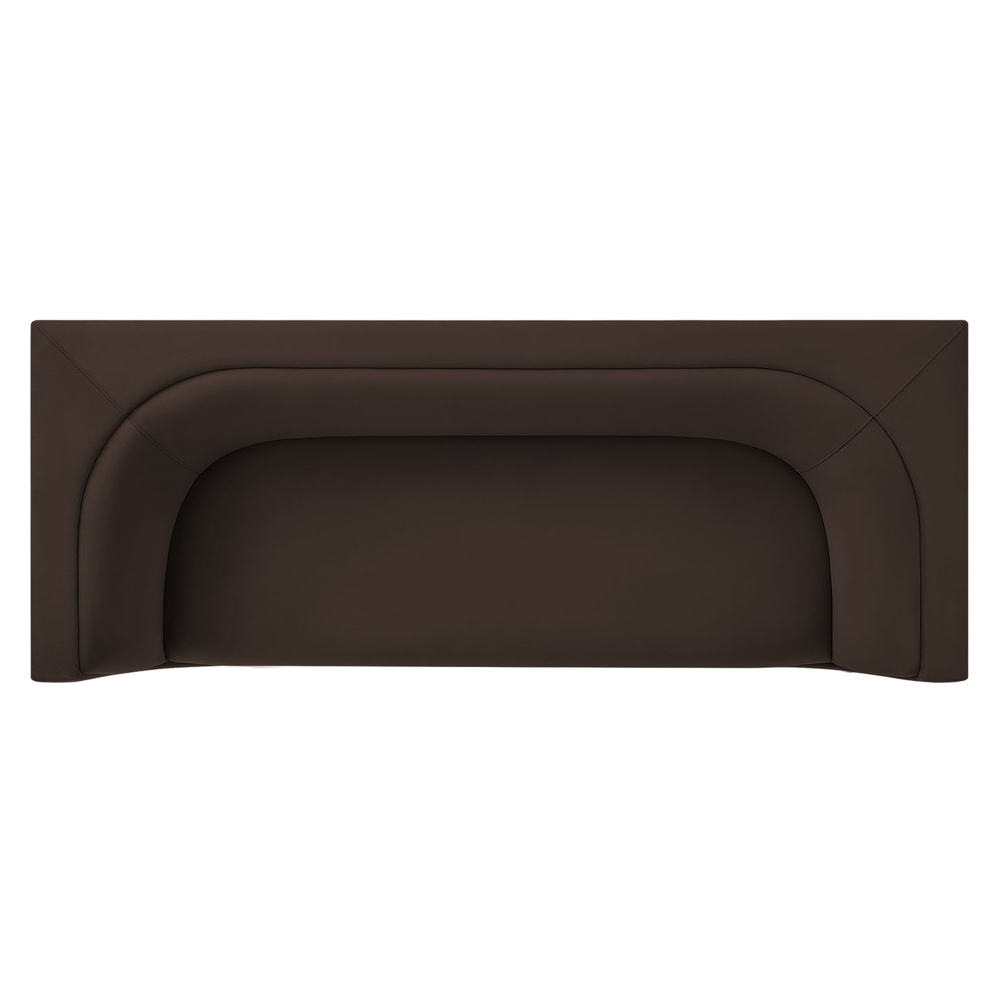 Hilda 86" Curved Back Performance Velvet Sofa by Modway
