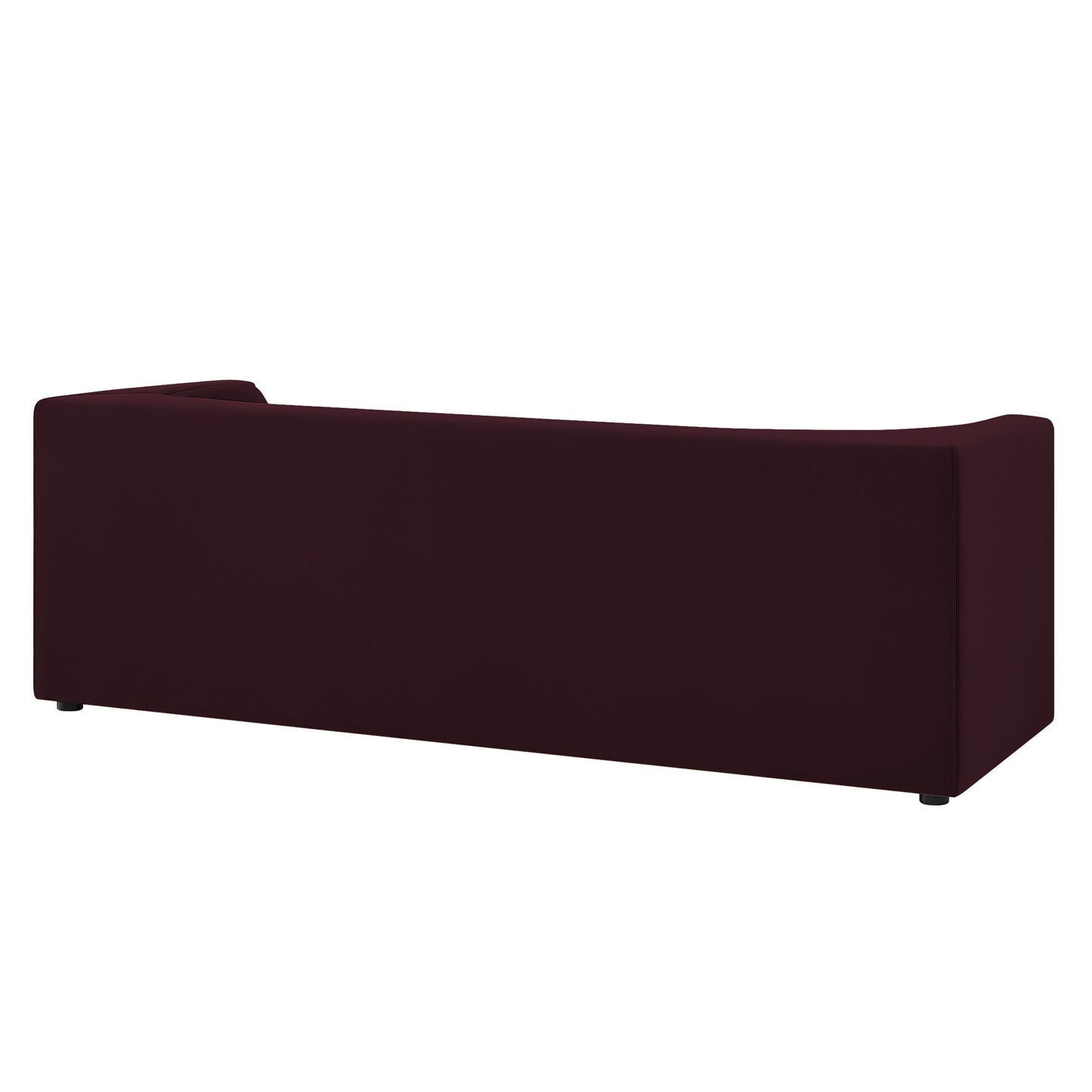 Hilda 86" Curved Back Performance Velvet Sofa by Modway