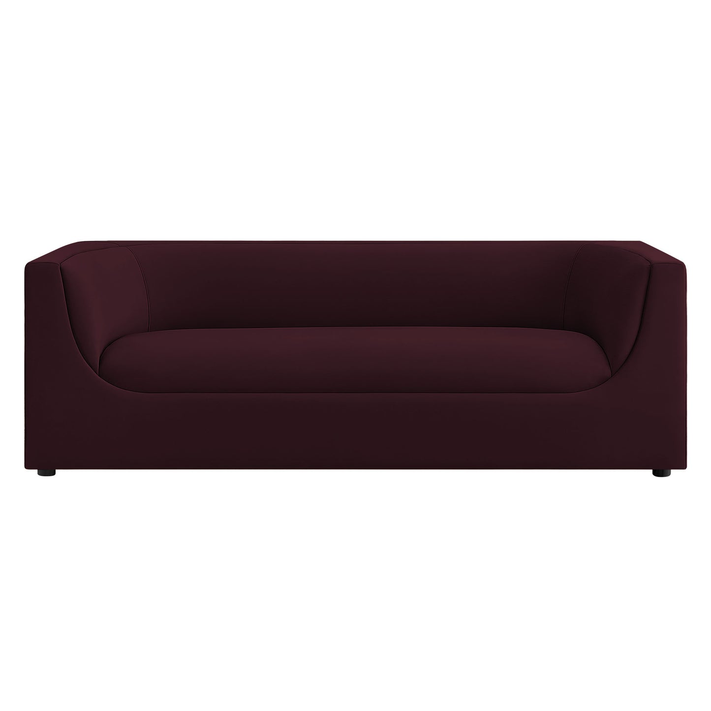 Hilda 86" Curved Back Performance Velvet Sofa by Modway