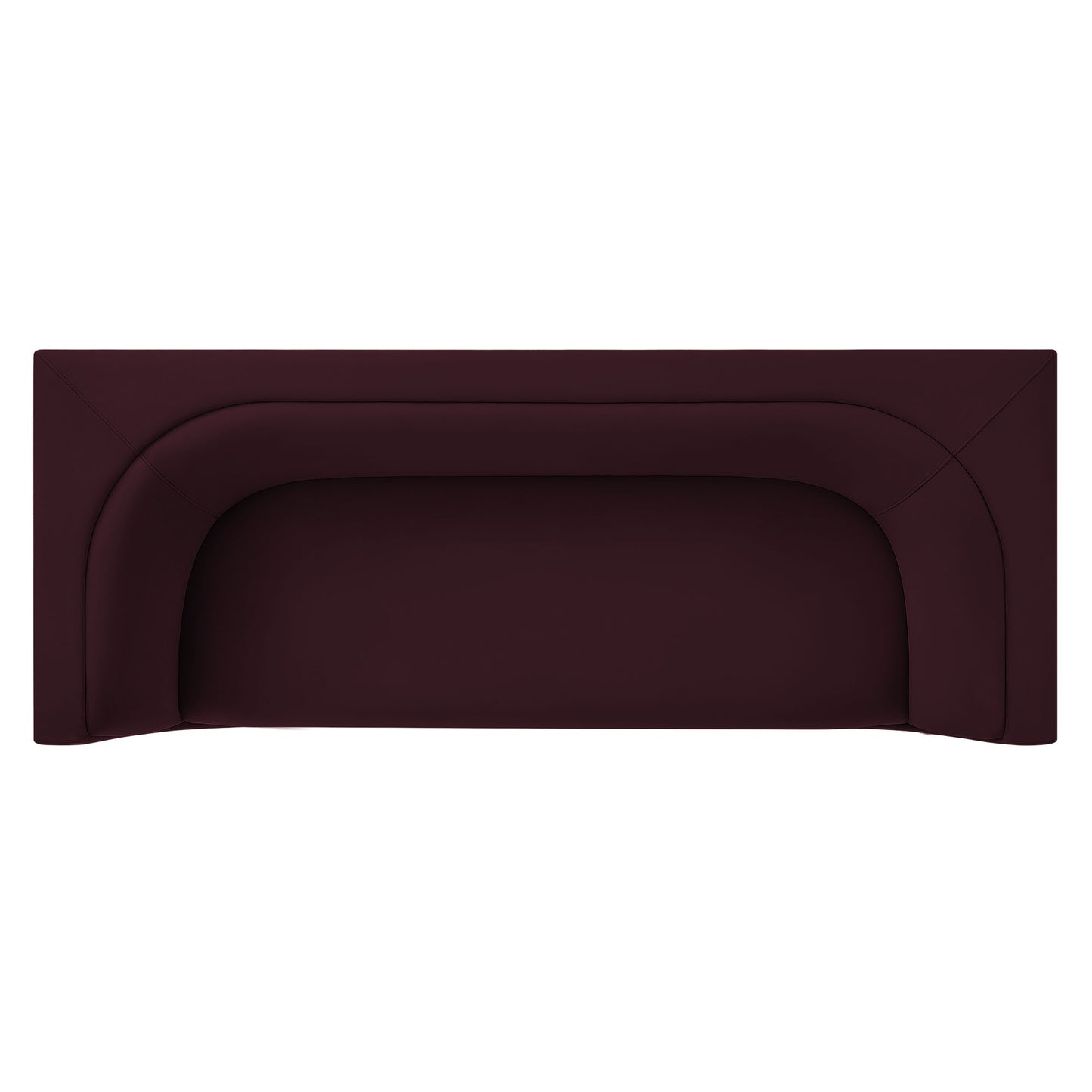 Hilda 86" Curved Back Performance Velvet Sofa by Modway