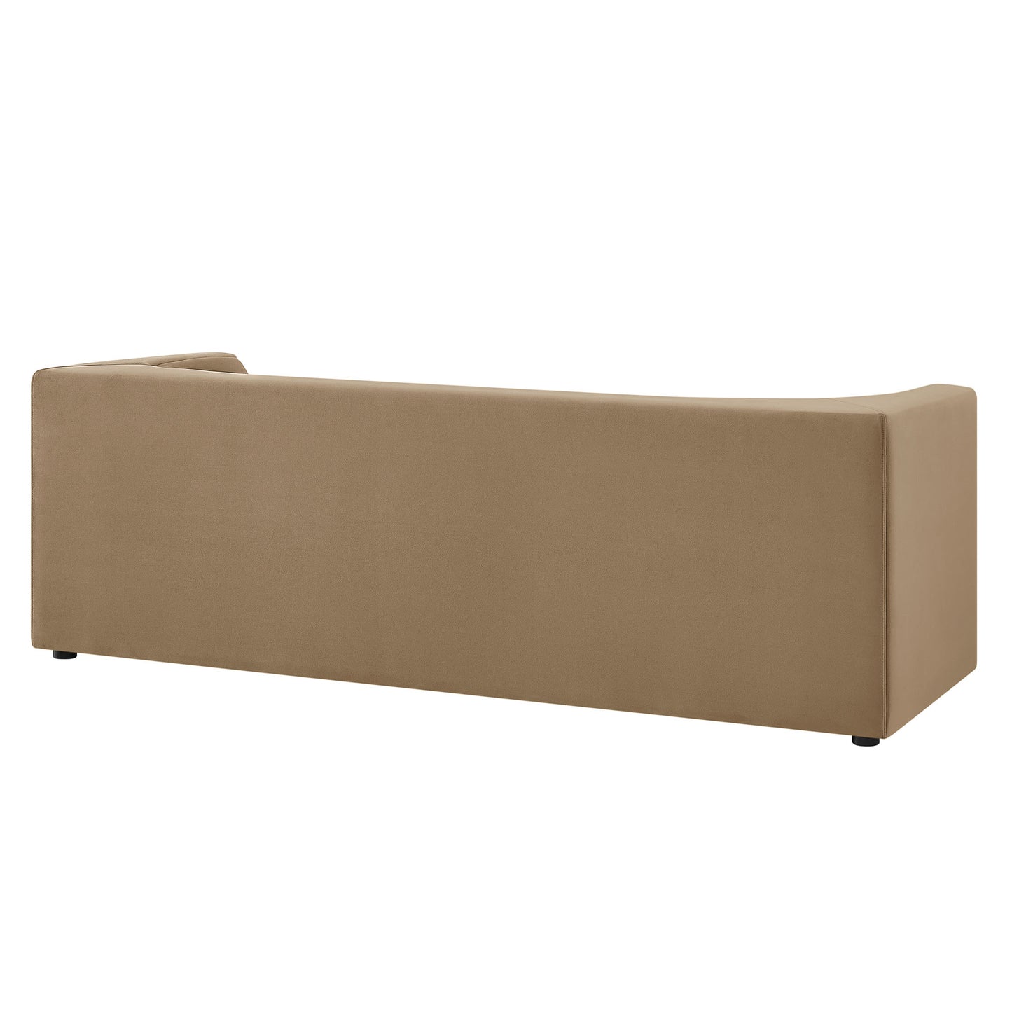 Hilda 86" Curved Back Performance Velvet Sofa by Modway