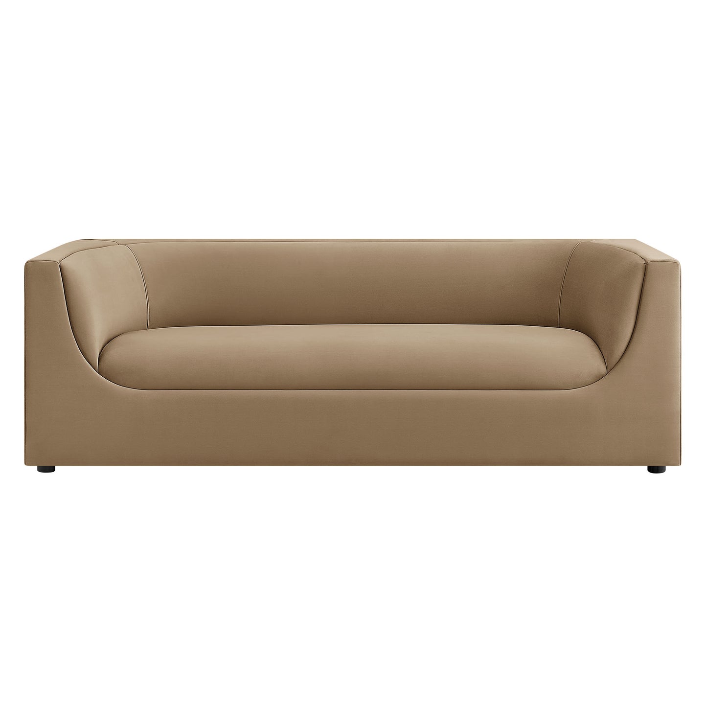 Hilda 86" Curved Back Performance Velvet Sofa by Modway