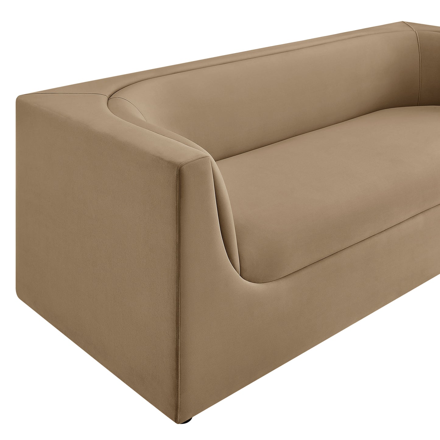 Hilda 86" Curved Back Performance Velvet Sofa by Modway
