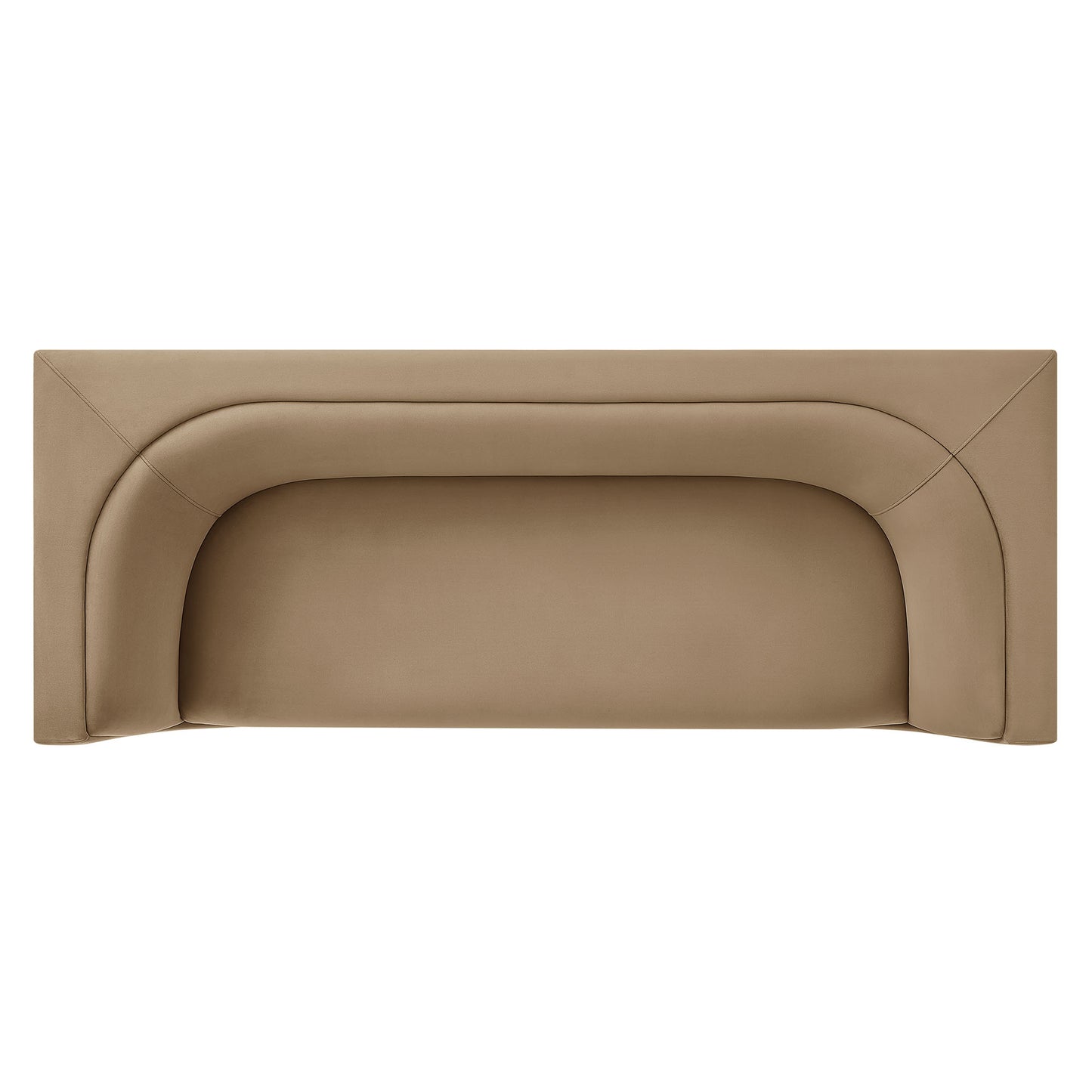 Hilda 86" Curved Back Performance Velvet Sofa by Modway