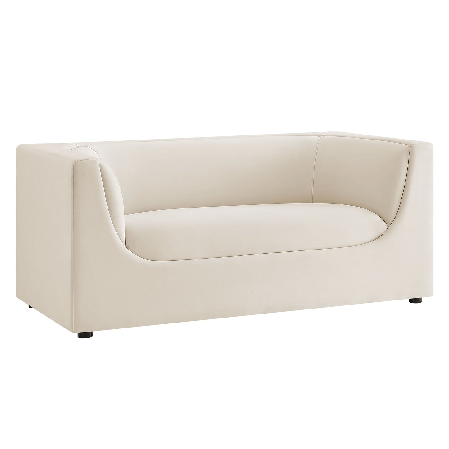 Hilda 67" Curved Back Performance Velvet Loveseat by Modway