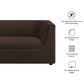 Hilda 67" Curved Back Performance Velvet Loveseat by Modway