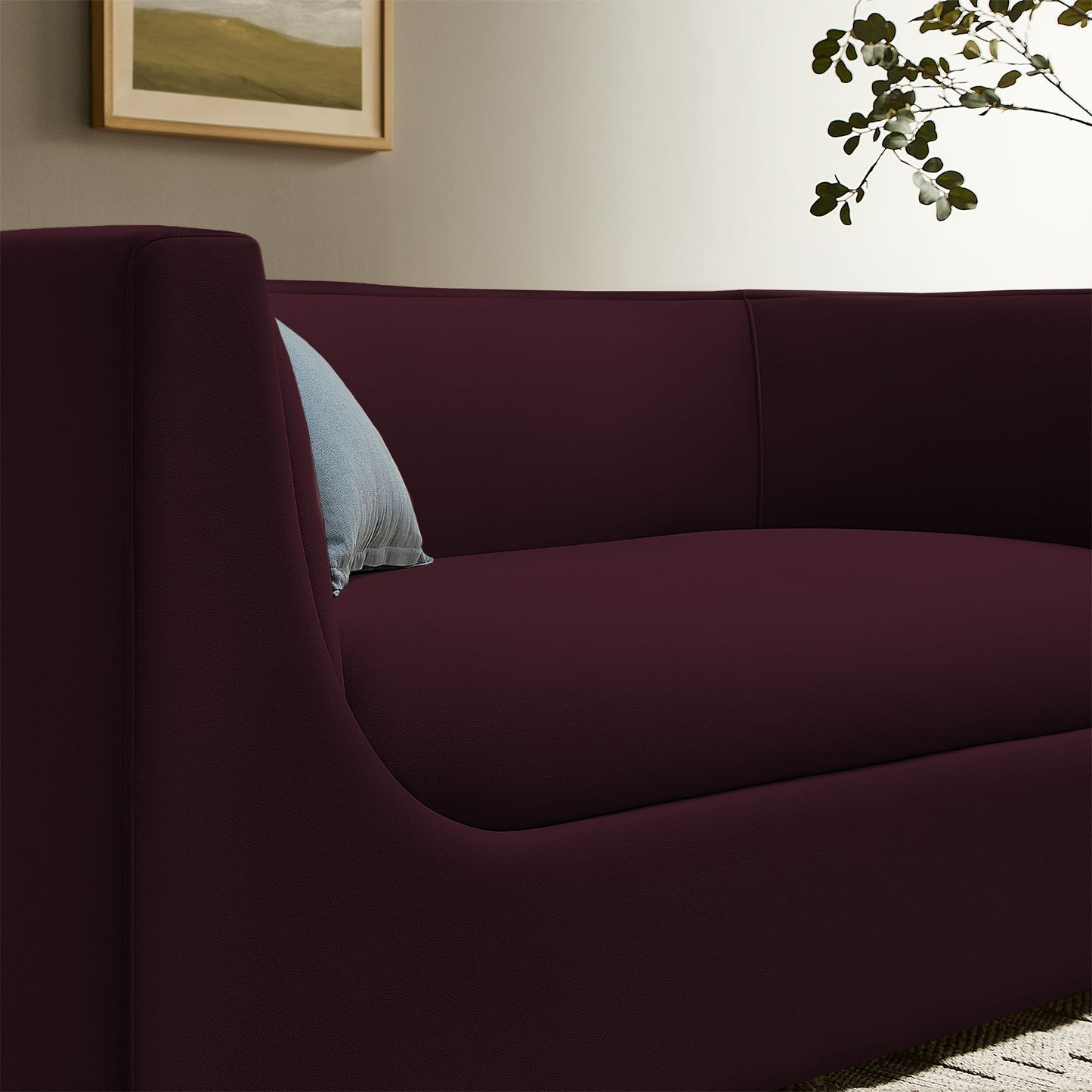 Hilda 67" Curved Back Performance Velvet Loveseat by Modway