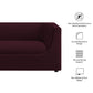 Hilda 67" Curved Back Performance Velvet Loveseat by Modway
