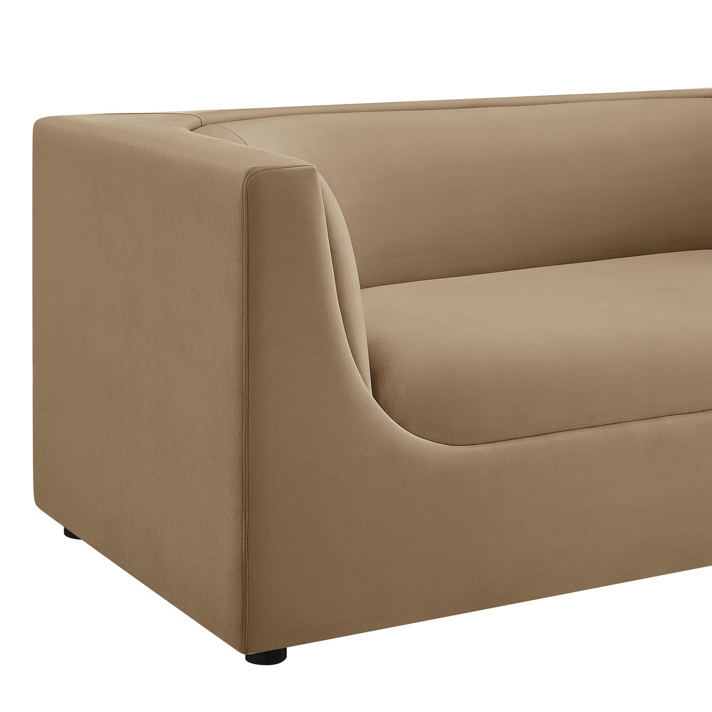 Hilda 67" Curved Back Performance Velvet Loveseat by Modway