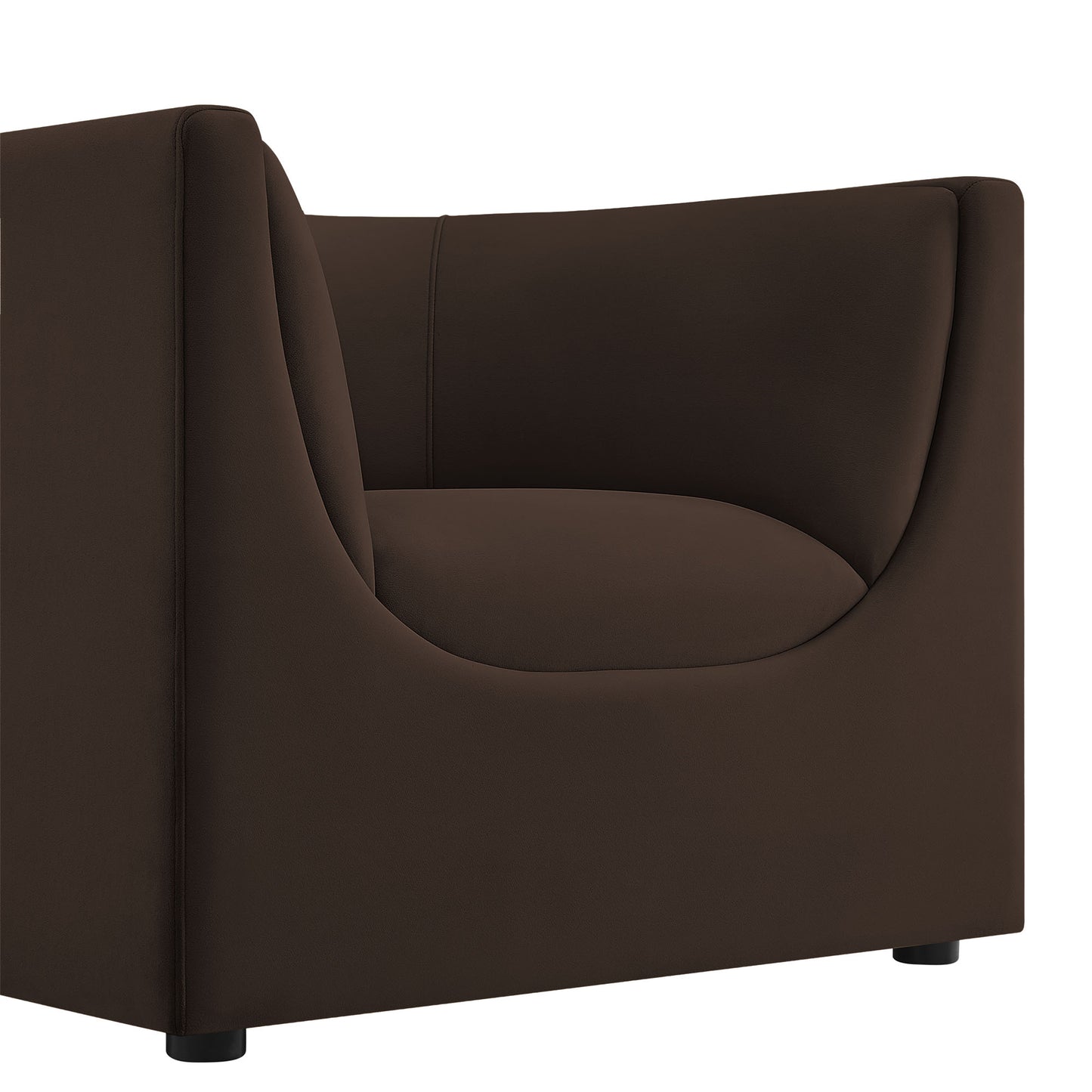 Hilda Curved Back Performance Velvet Armchair by Modway