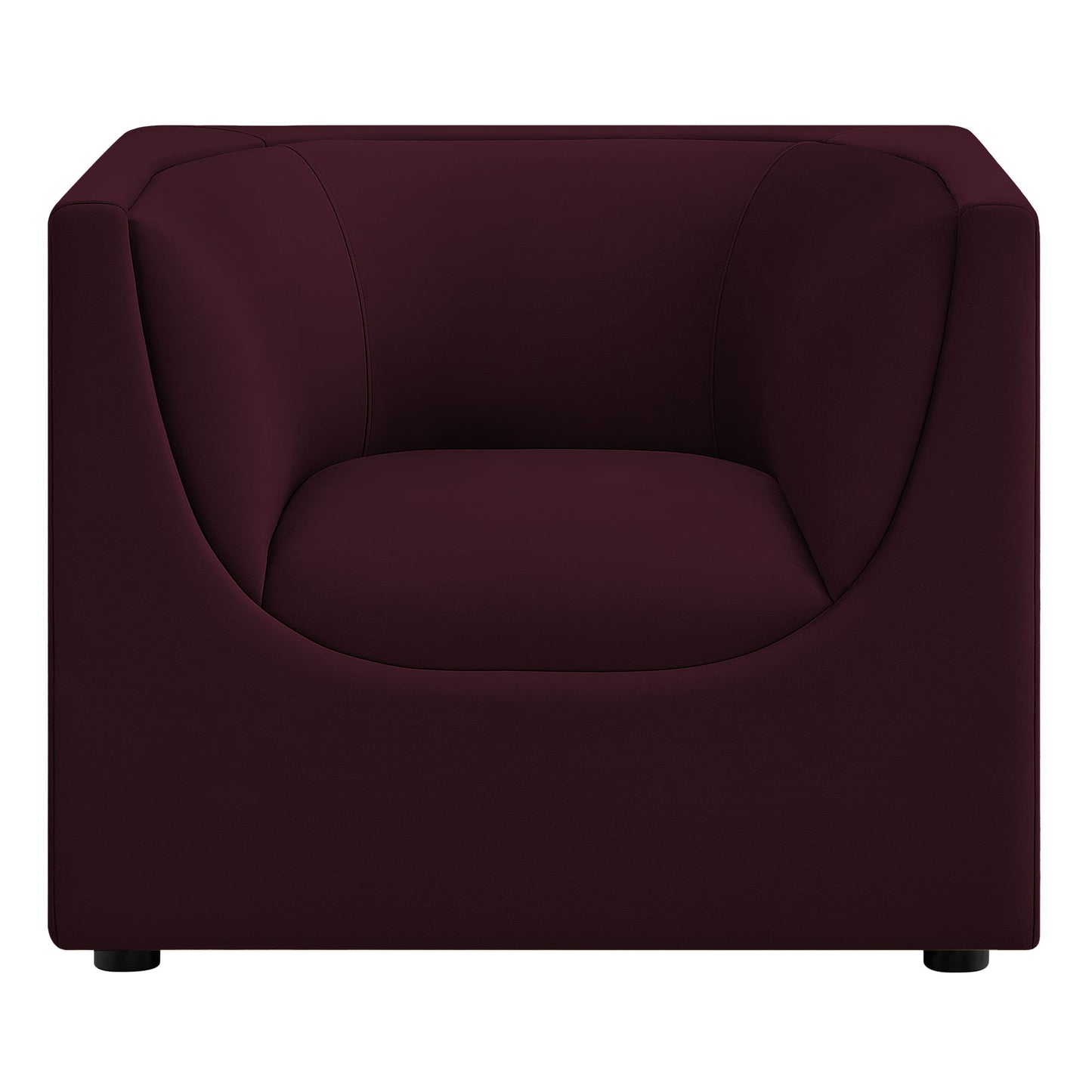 Hilda Curved Back Performance Velvet Armchair by Modway