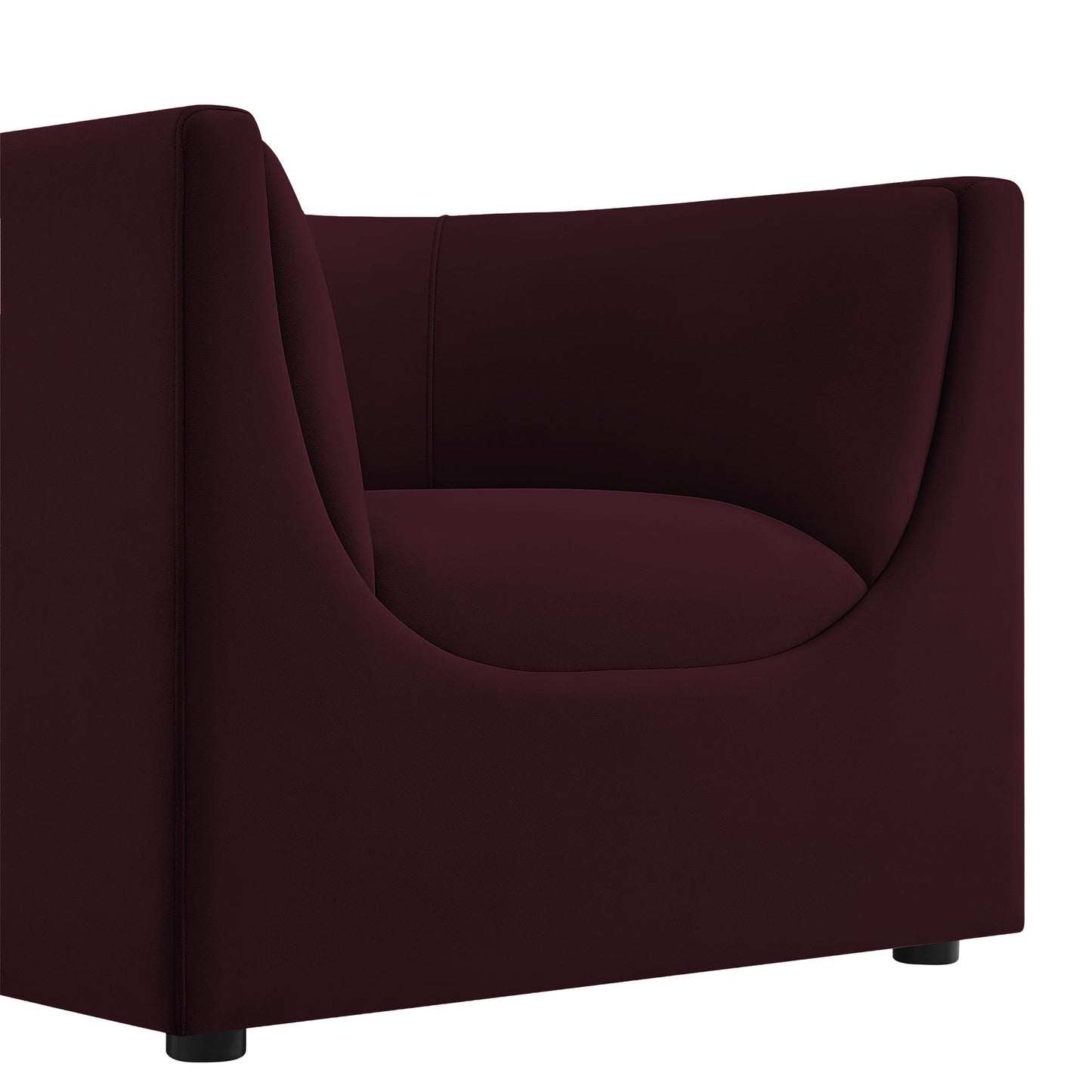 Hilda Curved Back Performance Velvet Armchair by Modway