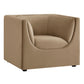 Hilda Curved Back Performance Velvet Armchair by Modway