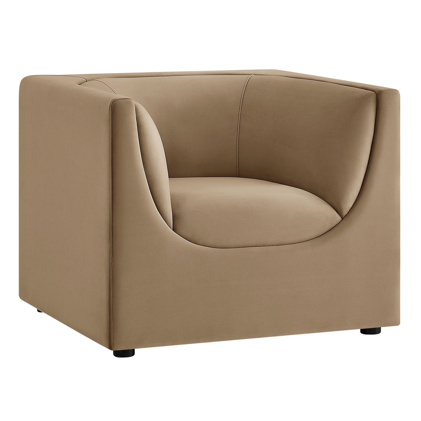 Hilda Curved Back Performance Velvet Armchair by Modway