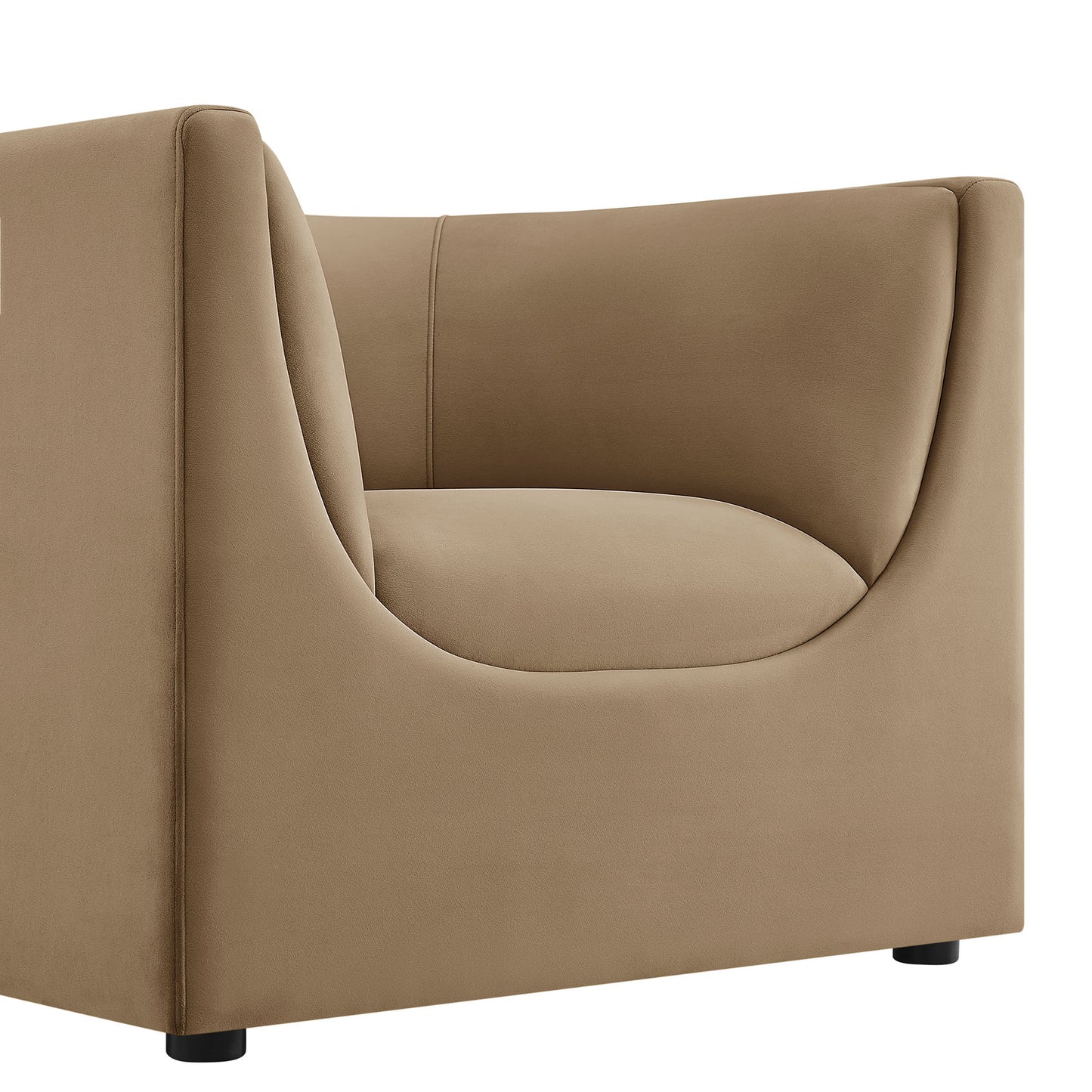 Hilda Curved Back Performance Velvet Armchair by Modway