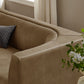Hilda 86" Curved Back Vegan Leather Sofa by Modway
