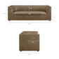 Hilda 86" Curved Back Vegan Leather Sofa by Modway
