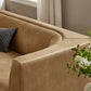 Hilda 86" Curved Back Vegan Leather Sofa by Modway