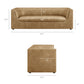 Hilda 86" Curved Back Vegan Leather Sofa by Modway