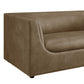 Hilda 67" Curved Back Vegan Leather Loveseat by Modway