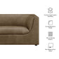 Hilda 67" Curved Back Vegan Leather Loveseat by Modway
