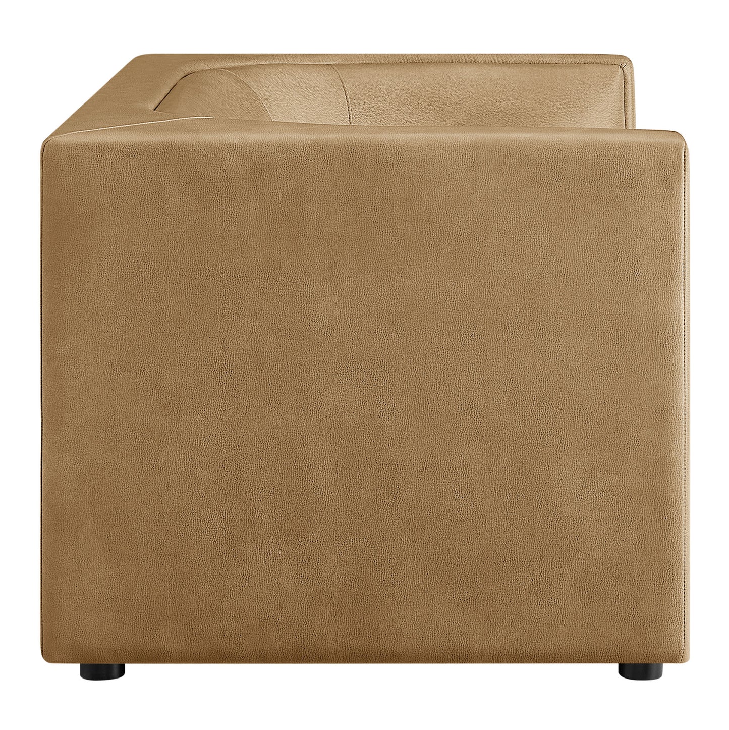 Hilda 67" Curved Back Vegan Leather Loveseat by Modway