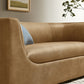 Hilda 67" Curved Back Vegan Leather Loveseat by Modway
