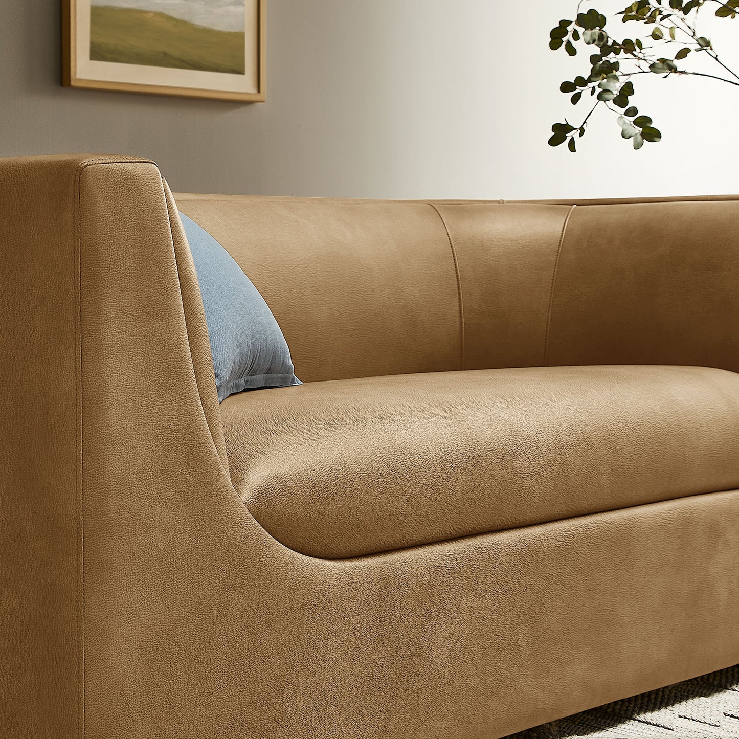 Hilda 67" Curved Back Vegan Leather Loveseat by Modway