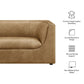 Hilda 67" Curved Back Vegan Leather Loveseat by Modway