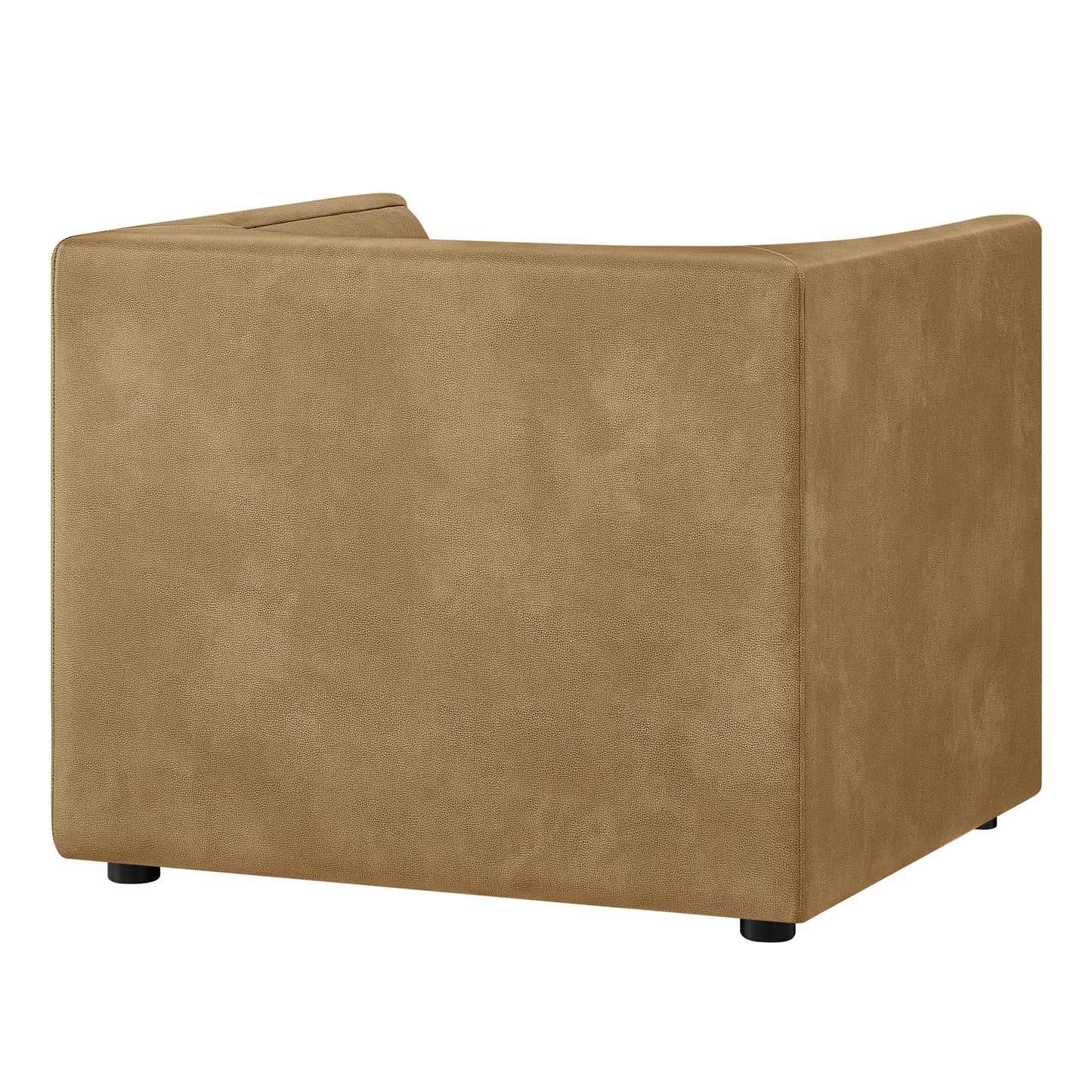 Hilda Curved Back Vegan Leather Armchair by Modway
