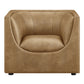 Hilda Curved Back Vegan Leather Armchair by Modway