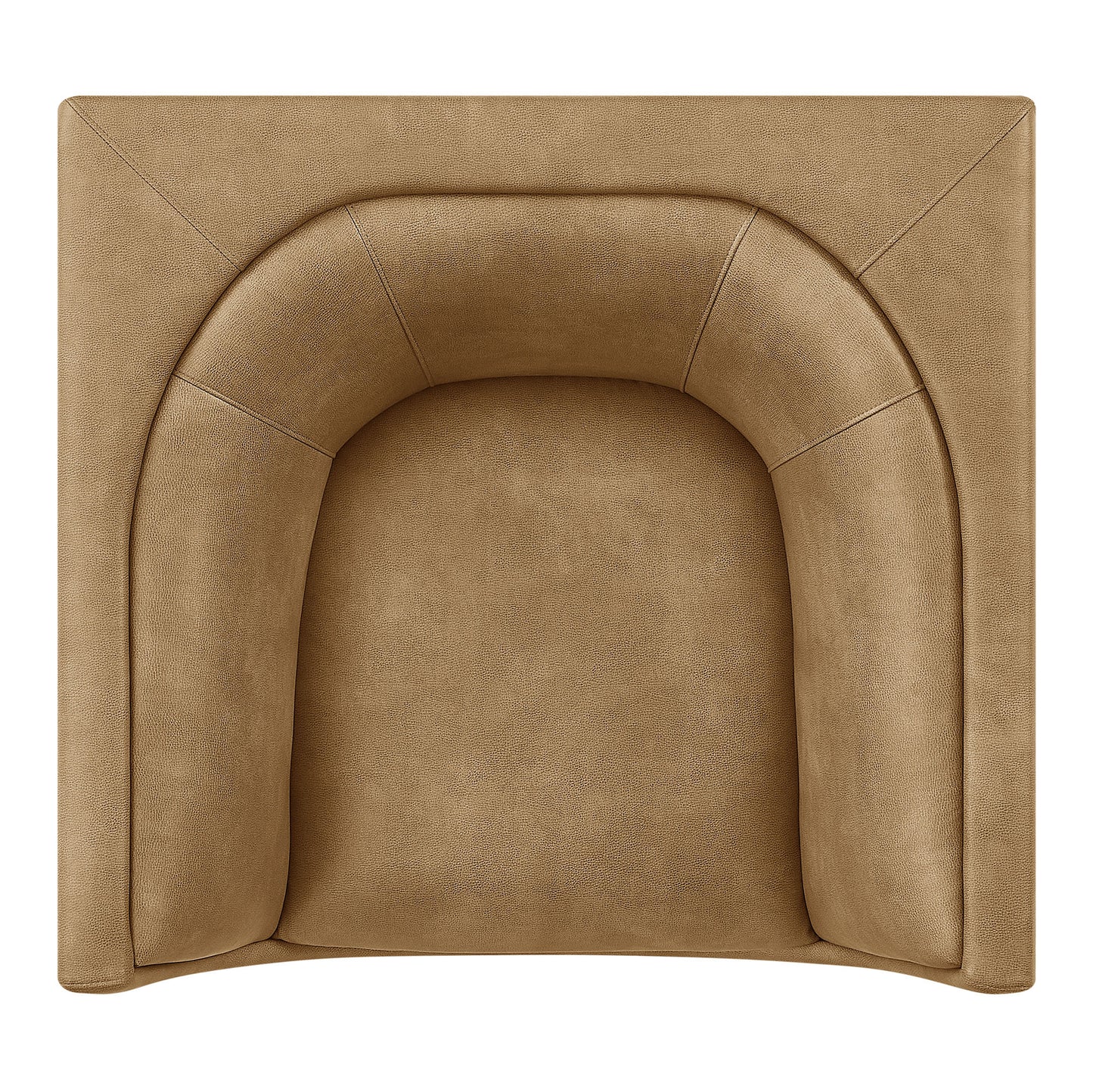 Hilda Curved Back Vegan Leather Armchair by Modway