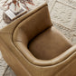 Hilda Curved Back Vegan Leather Armchair by Modway