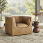 Hilda Curved Back Vegan Leather Armchair by Modway