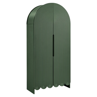 Dahlia 78 Inch Fluted and Scalloped Arched Storage Cabinet by Modway