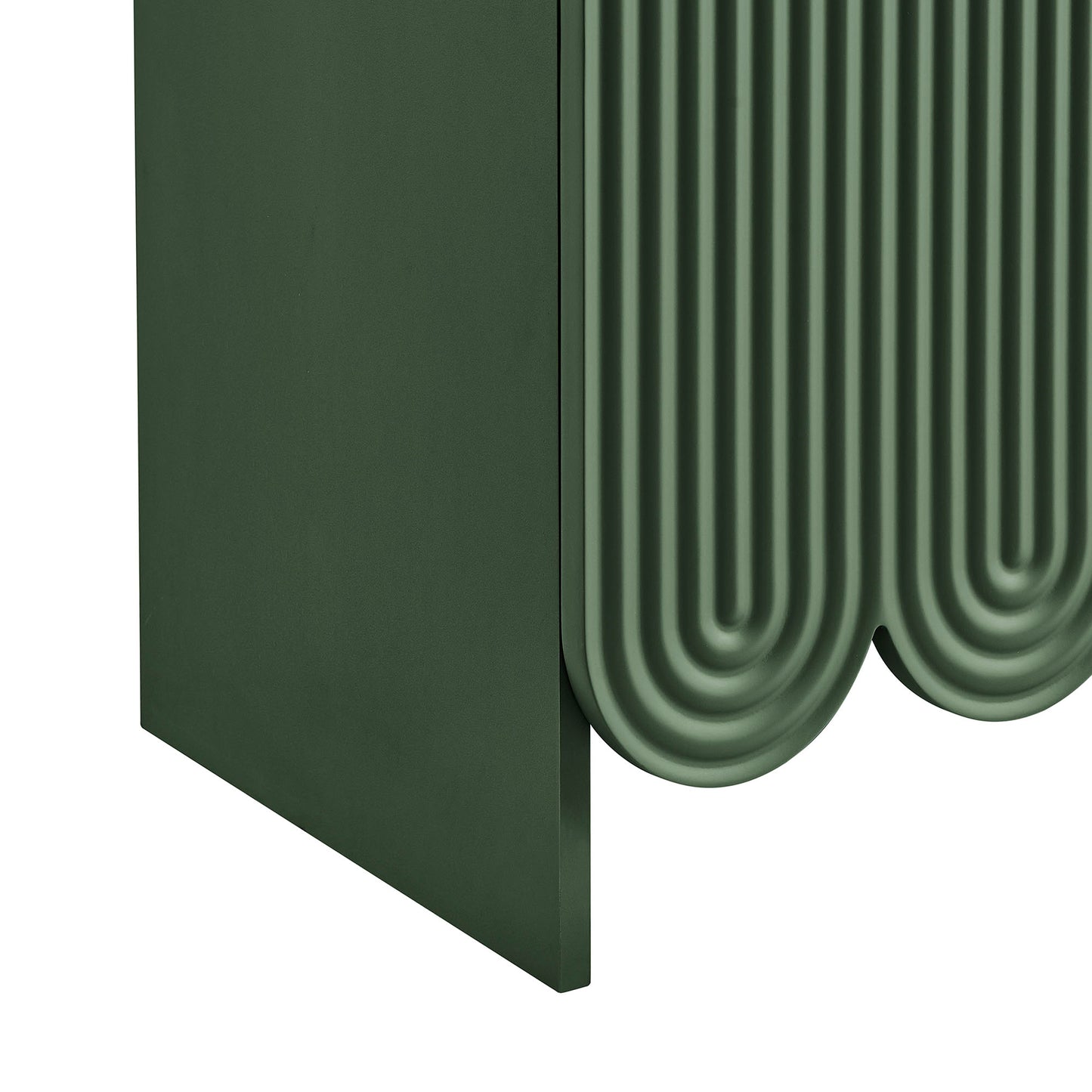 Dahlia 78 Inch Fluted and Scalloped Arched Storage Cabinet by Modway