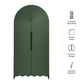 Dahlia 78 Inch Fluted and Scalloped Arched Storage Cabinet by Modway