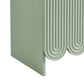 Dahlia 78 Inch Fluted and Scalloped Arched Storage Cabinet by Modway